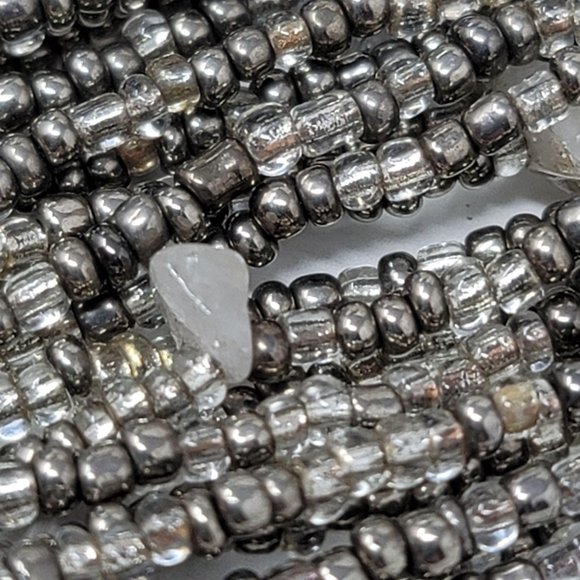 25 Strand Beaded Bracelet Crocheted Ends Boho Styl - Picture 5 of 9